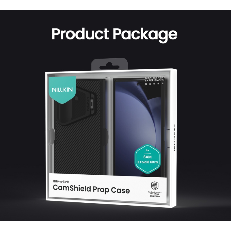 Nillkin CamShield Prop Magnetic (Transparent Lens) Zadní Kryt pro Samsung Galaxy Z Fold 8 Ultra Black
