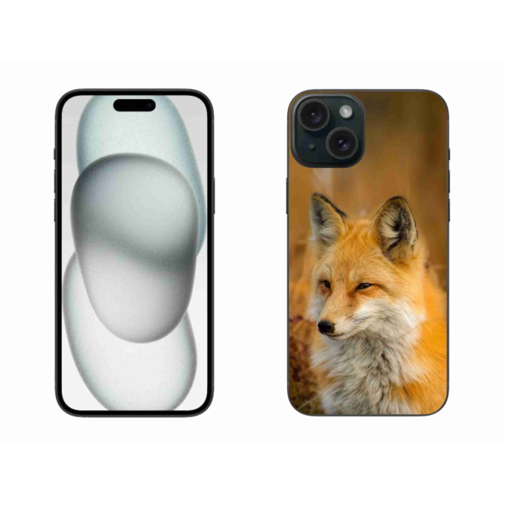 Gelový kryt mmCase na iPhone 15 Plus - liška