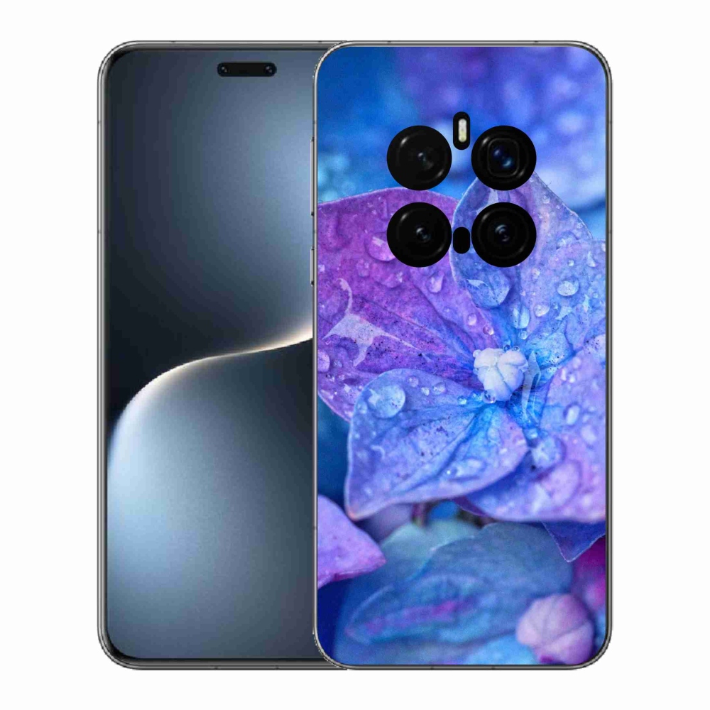 Gelový kryt mmCase na Honor Magic 7 Pro 5G - fialový květ