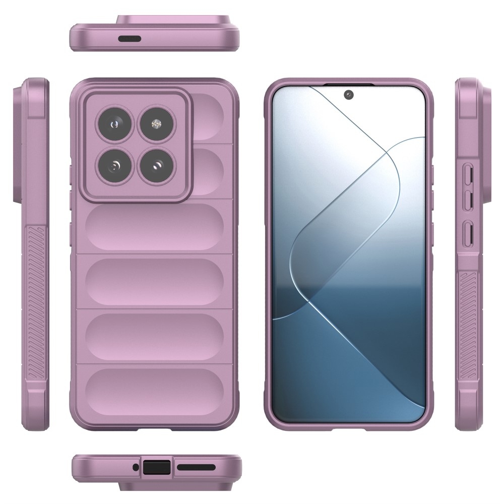 Rugg odolný gelový obal na Xiaomi 14 Pro - světlefialový