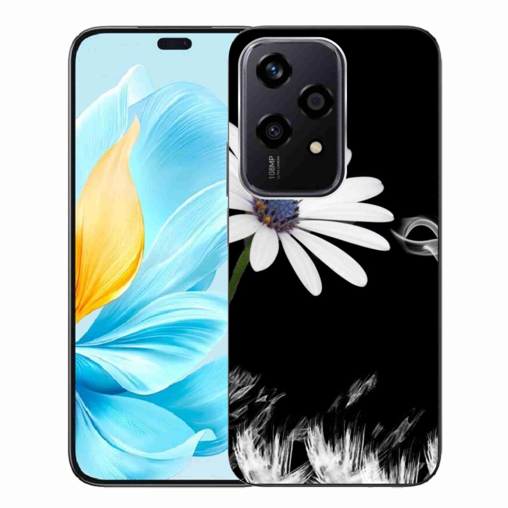 Gelový kryt mmCase na Honor 200 Lite 5G - bílá květina