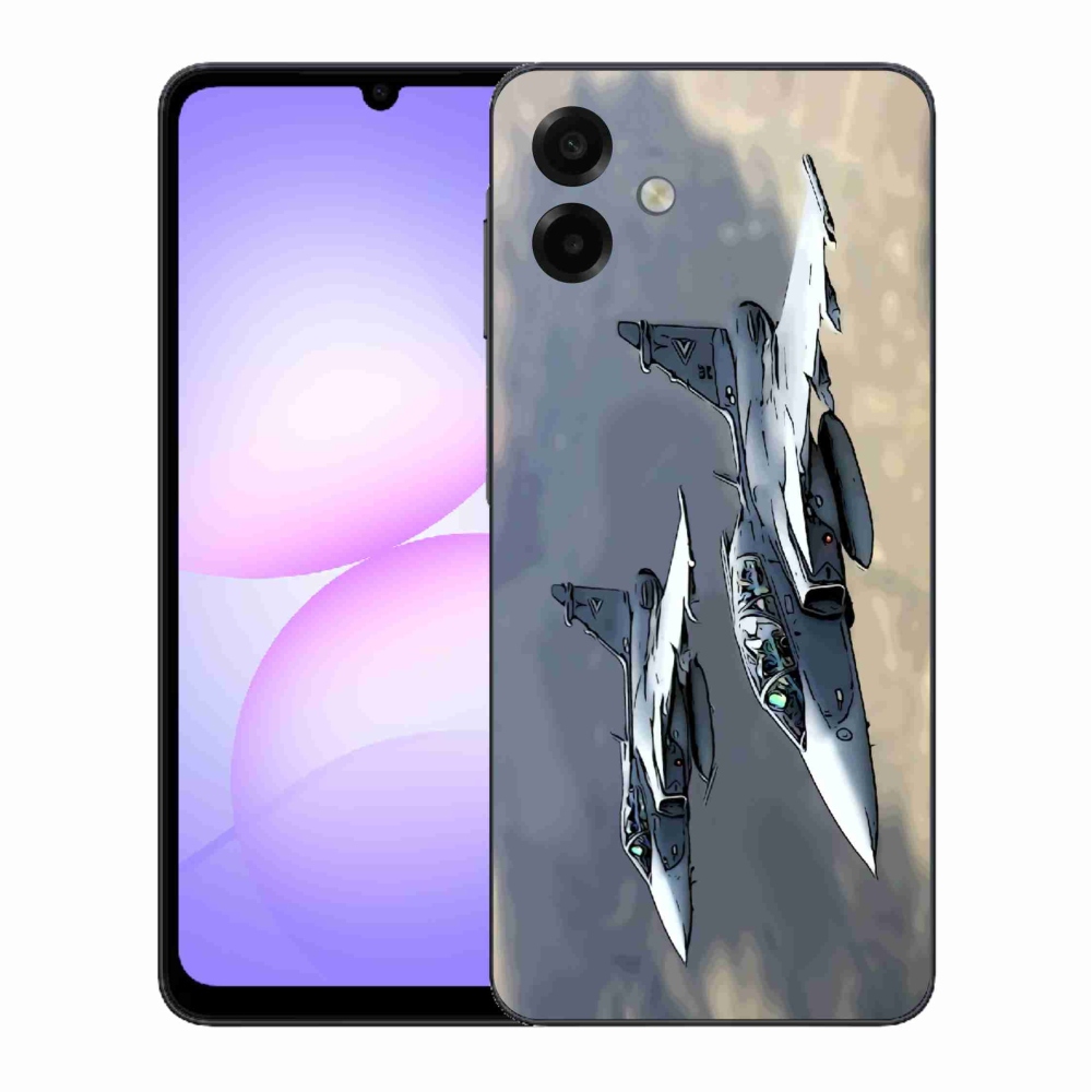Gelový kryt mmCase na Samsung Galaxy A07 4G - stíhačky