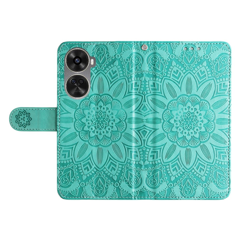 Sunflower knížkové pouzdro na Huawei Nova 12 SE - modrozelené