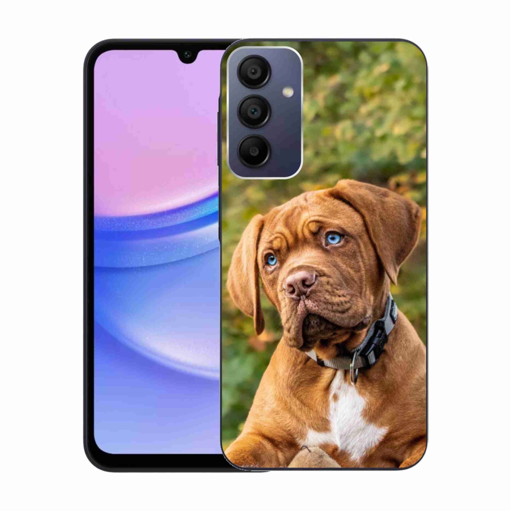 Gelový kryt mmCase na Samsung Galaxy A15 4G/5G - štěně 