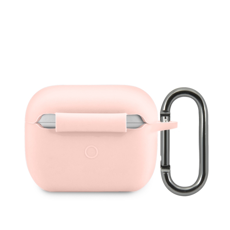 Lacoste Liquid Silicone Glossy Printing Logo Pouzdro pro Airpods Pro Pink