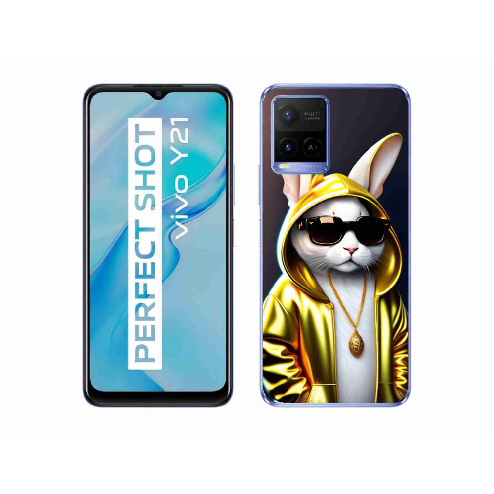 Gelový kryt mmCase na Vivo Y21/Y21s/Y33s - kočka boss