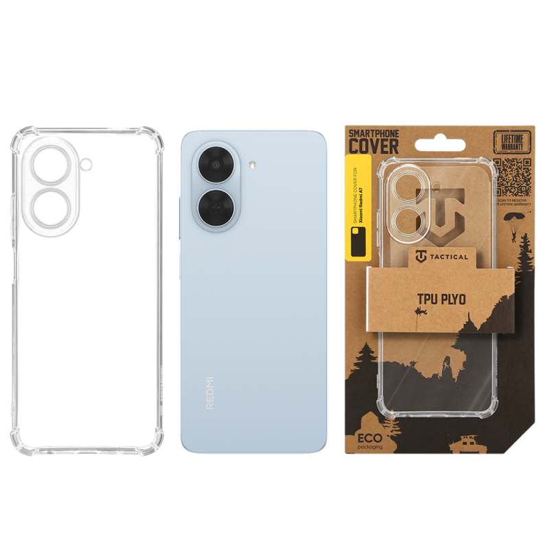 Tactical TPU Plyo Kryt pro Xiaomi Redmi A7 Transparent