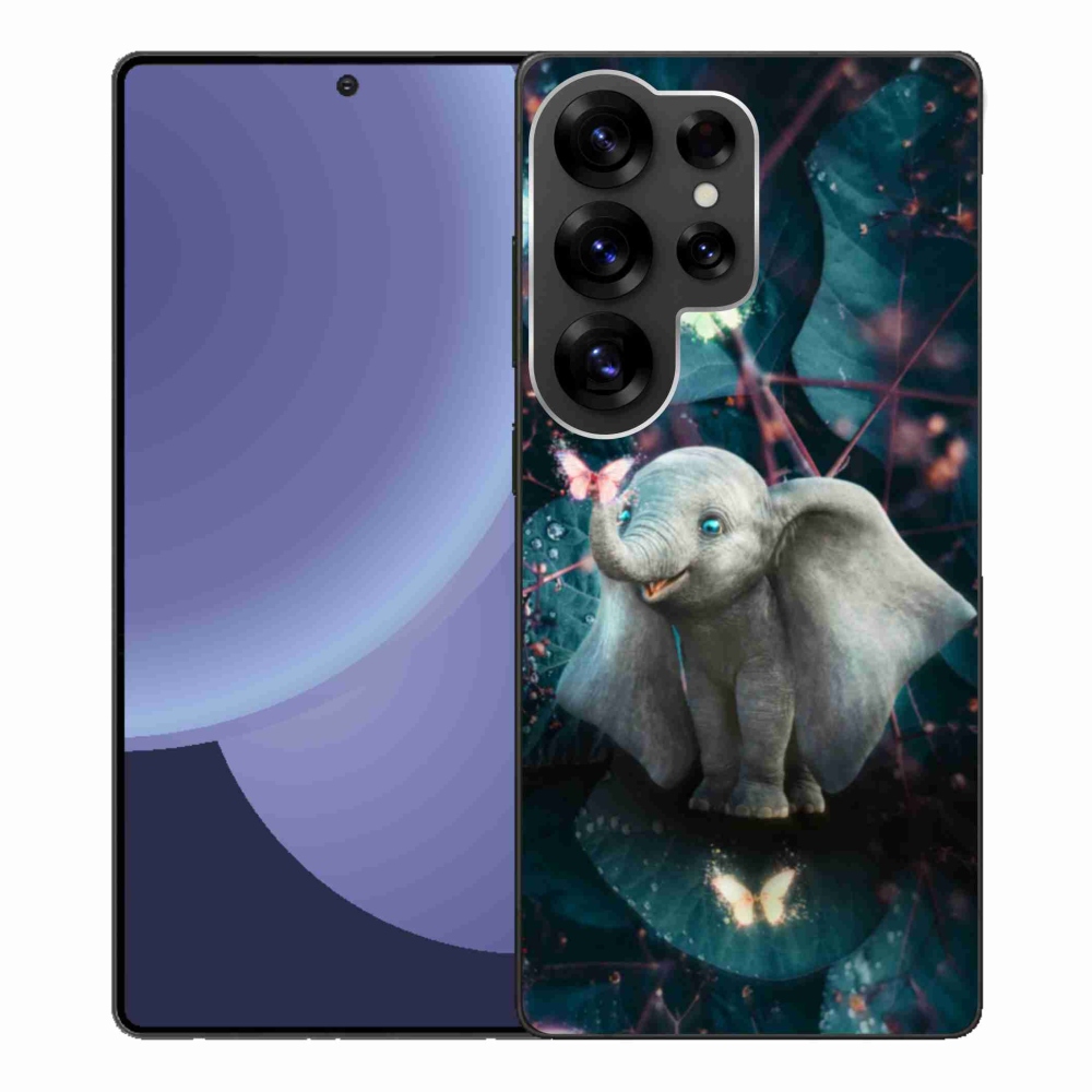 Gelový kryt mmCase na Samsung Galaxy S25 Ultra - roztomilý slon