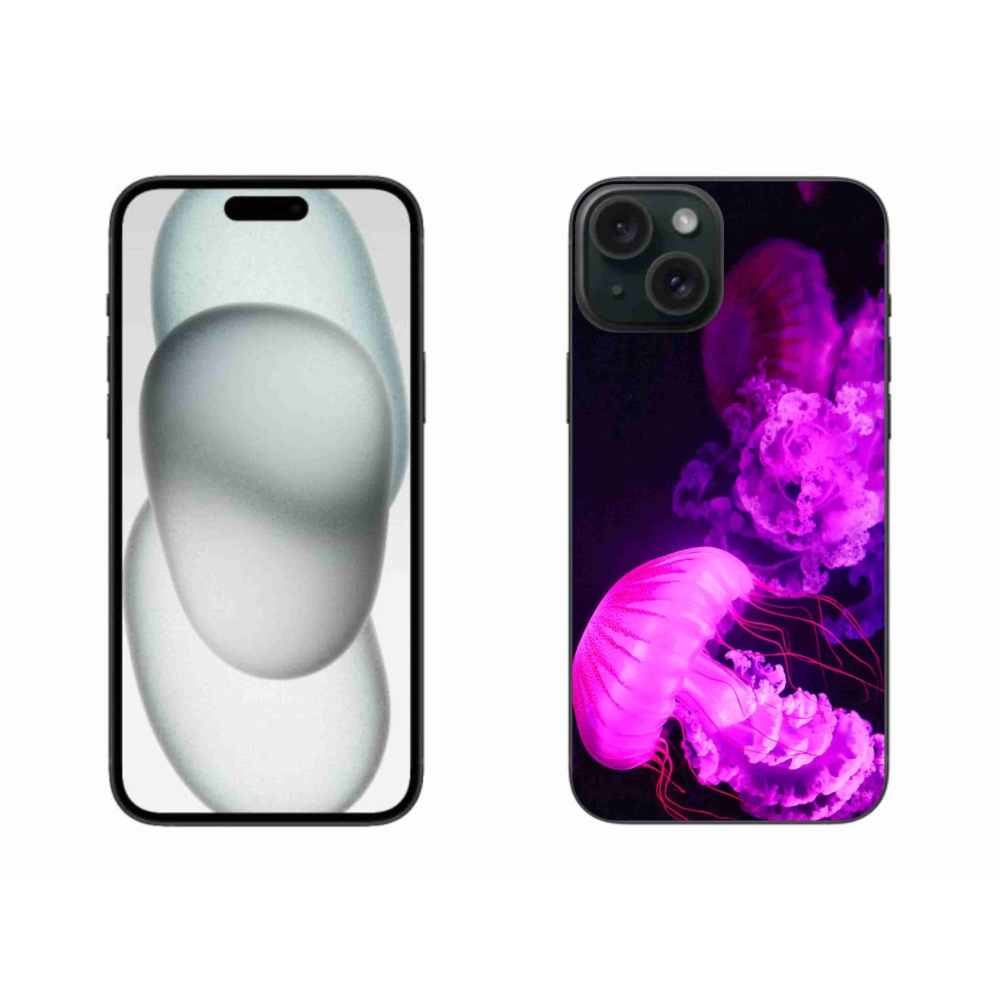 Gelový kryt mmCase na iPhone 15 Plus - medúza 1