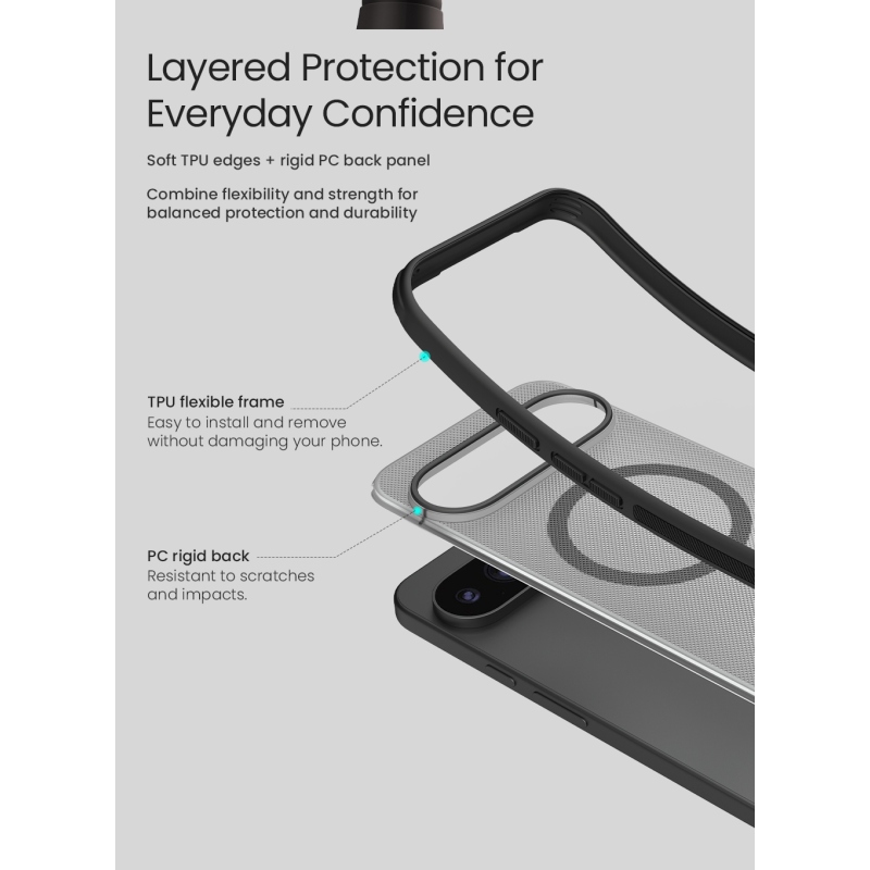 Nillkin Super Frosted PRO Magnetic Zadní Kryt pro Google Pixel 11 Pro Black