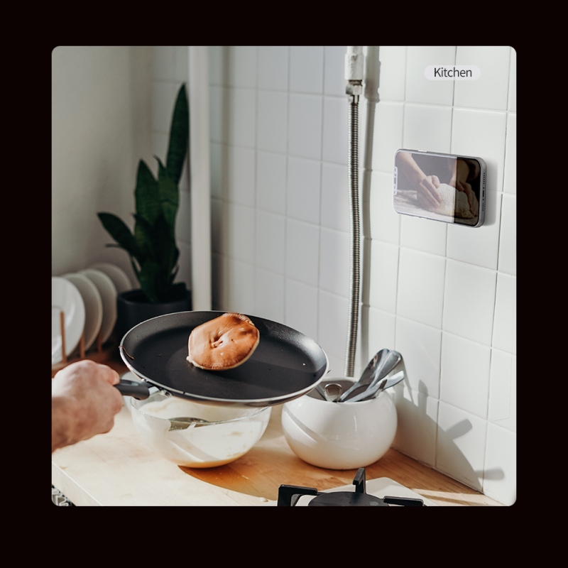 Nillkin SnapHold Magnetic Sticker Vegan Leather Elegant Black