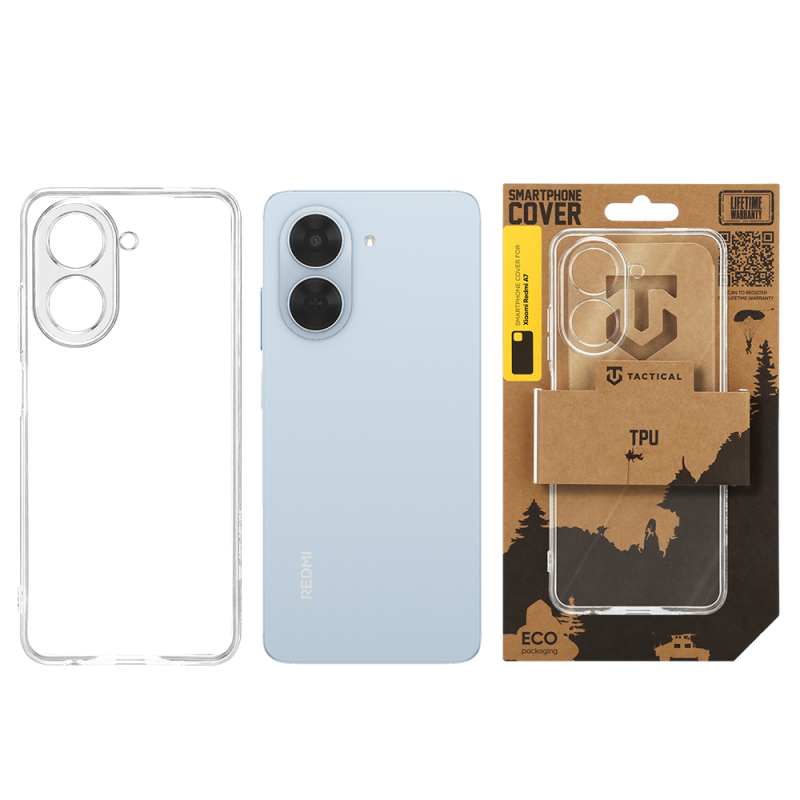 Tactical TPU Kryt pro Xiaomi Redmi A7 Transparent