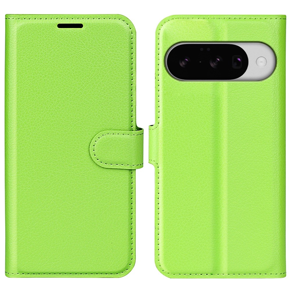 Litchi knížkové pouzdro na Google Pixel 10 - zelené