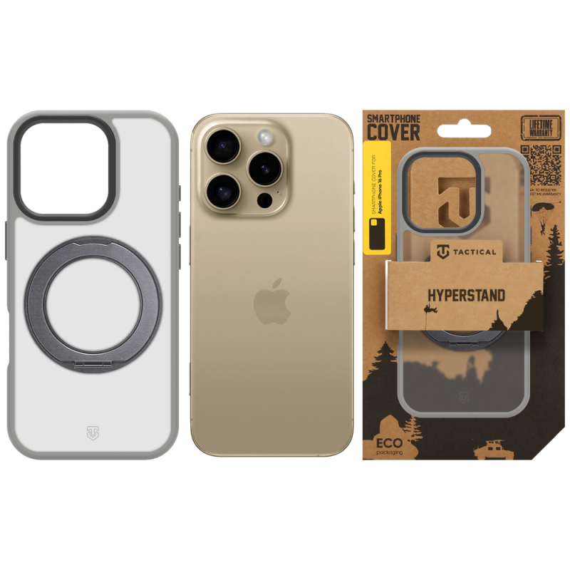Tactical MagForce Hyperstand Kryt pro Apple iPhone 16 Pro Light Grey