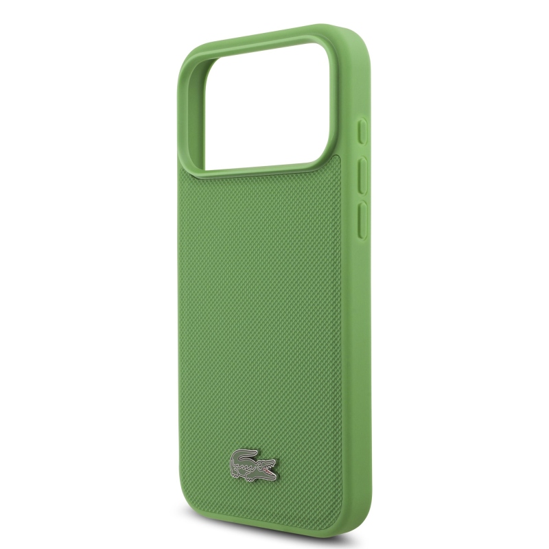 Lacoste Iconic Petit Pique MagSafe Zadní Kryt + Peněženka pro iPhone 17 Pro Max Green