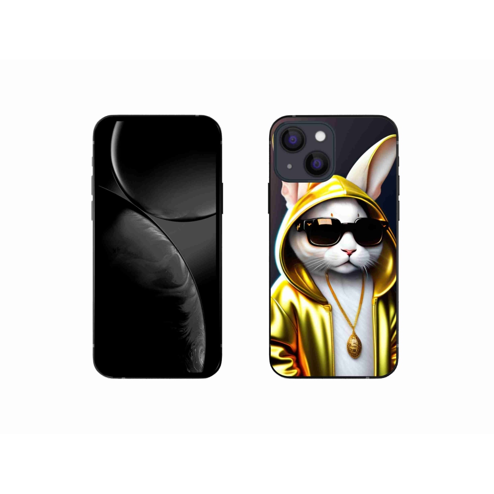 Gelový kryt mmCase na iPhone 13 mini - kočka boss