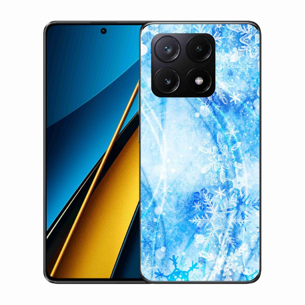 Gelový kryt mmCase na Xiaomi Poco X6 Pro 5G - sněhové vločky