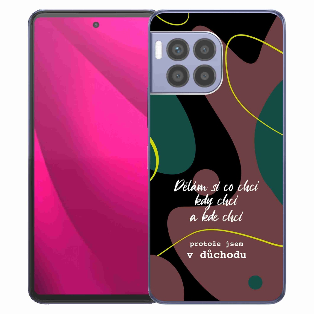 Gelový kryt mmCase na T-Mobile T Phone 2 Pro - vtipný text 10 černé pozadí
