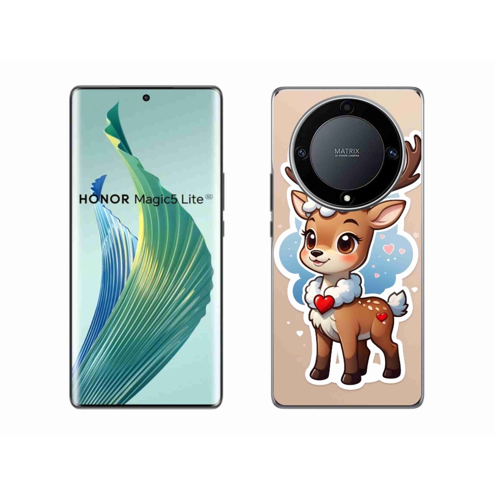 Gelový kryt mmCase na Honor Magic 5 Lite 5G - kreslený sob