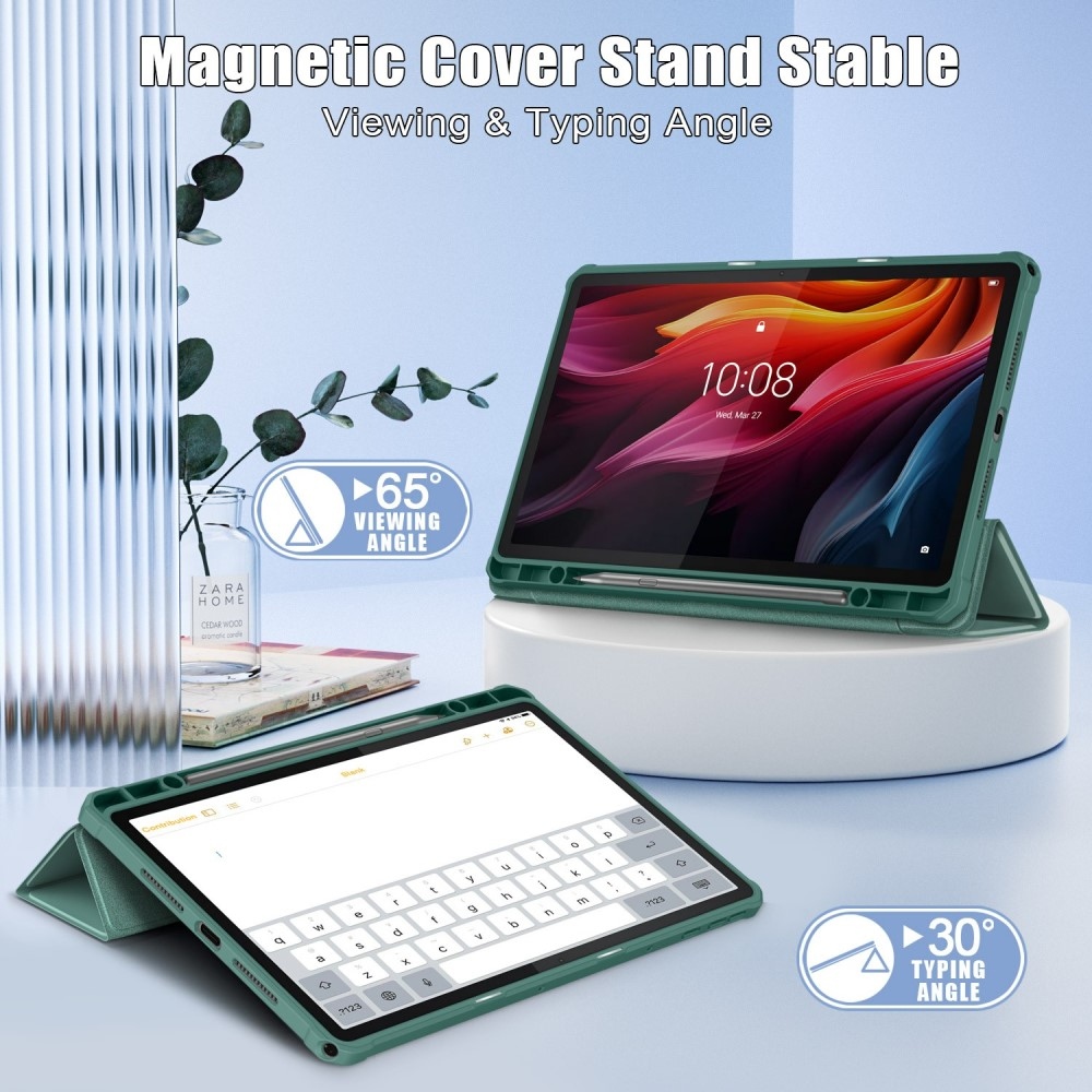 Case chytré zavírací pouzdro na tablet Lenovo Tab K11 Plus - zelené