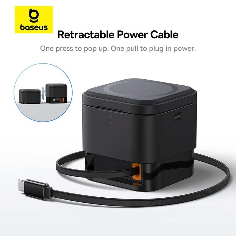 Baseus MagPro 3v1 Magnetická Bezdrátová Nabíječka 25W Cosmic Black