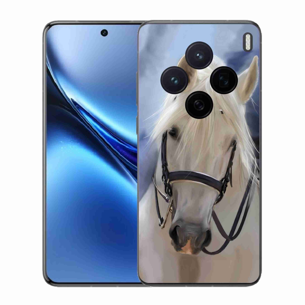 Gelový kryt mmCase na Vivo X200 5G - bílý kůň