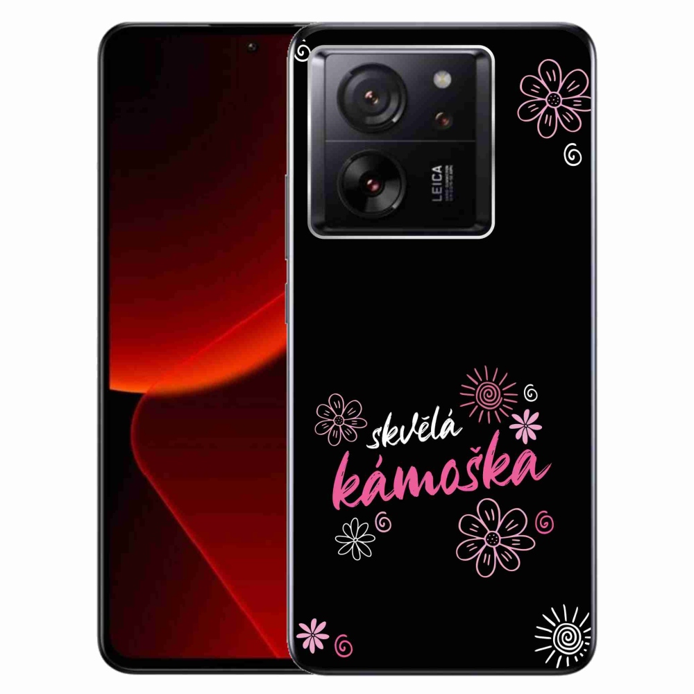 Gelový kryt mmCase na Xiaomi 13T/13T Pro - skvělá kámoška černé pozadí