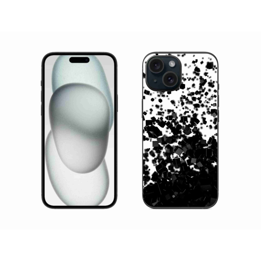 Gelový kryt mmCase na iPhone 15 - abstraktní vzor 1