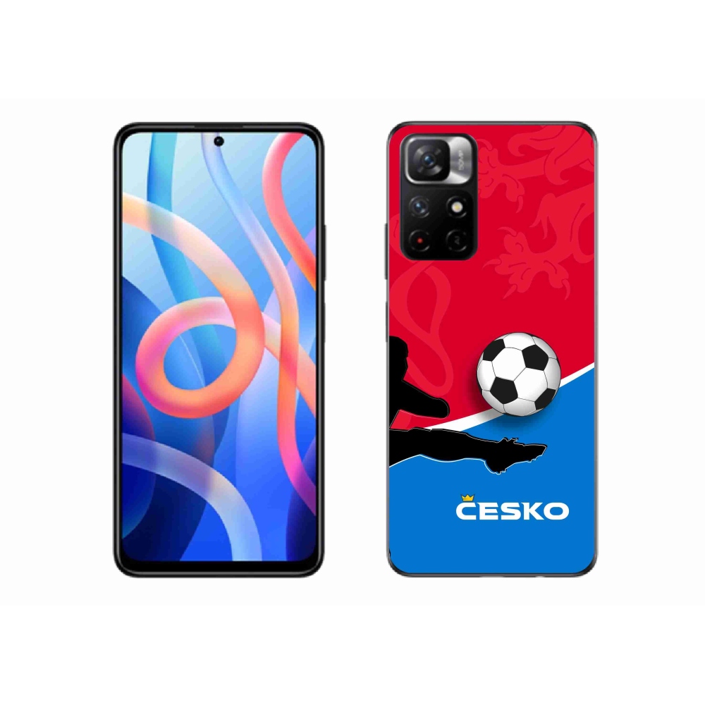 Gelový kryt mmCase na Xiaomi Redmi Note 11S 5G - fotbal Česko 2