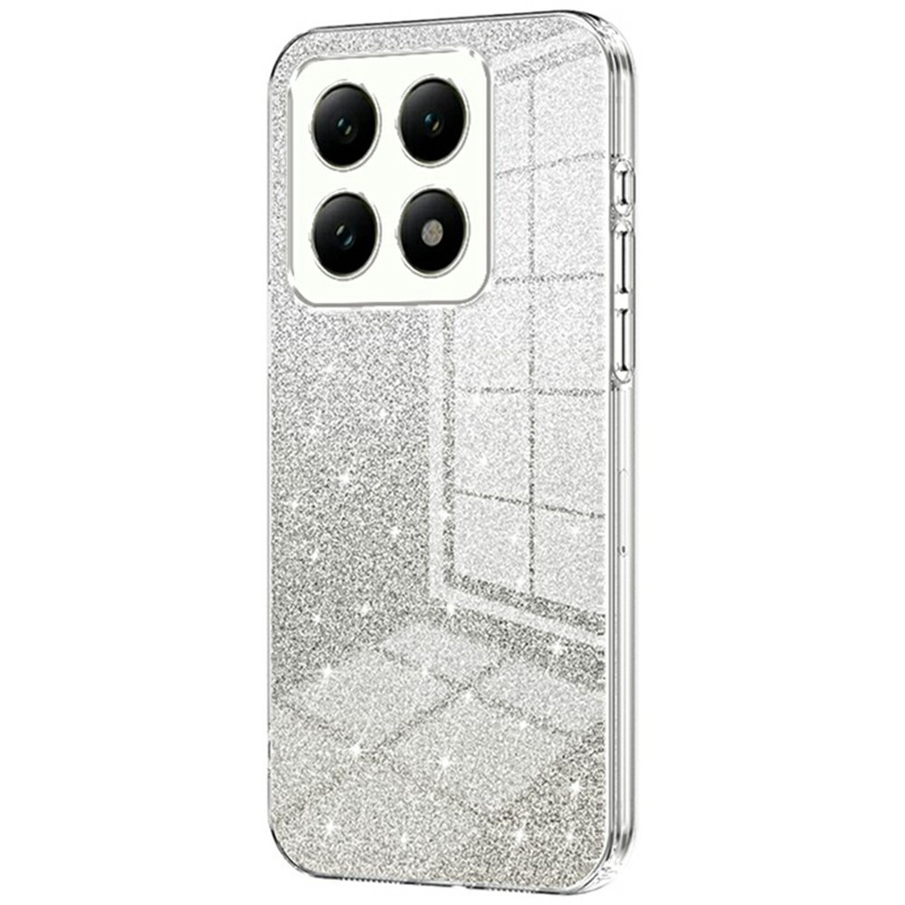 Cut gelový třpytivý obal na Xiaomi 14T - průhledný