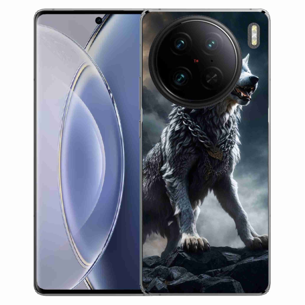 Gelový kryt mmCase na Vivo X90 Pro - vlk 1
