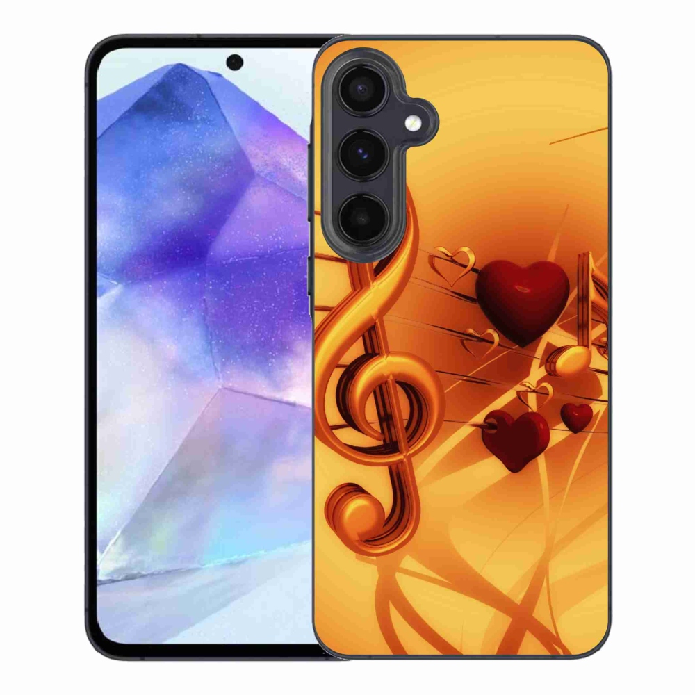 Gelový kryt mmCase na Samsung Galaxy A55 5G - noty