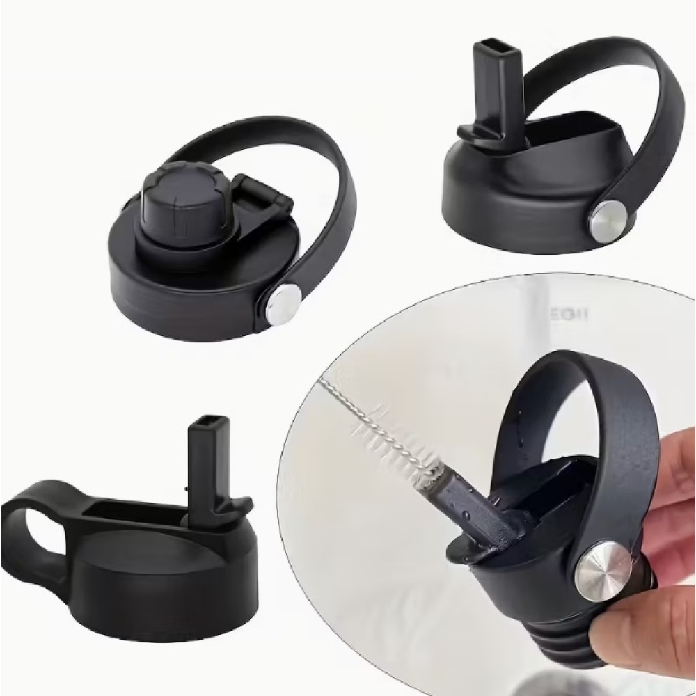 Sada 5 ks čisticích kartáčků na brčka s nerezovou rukojetí