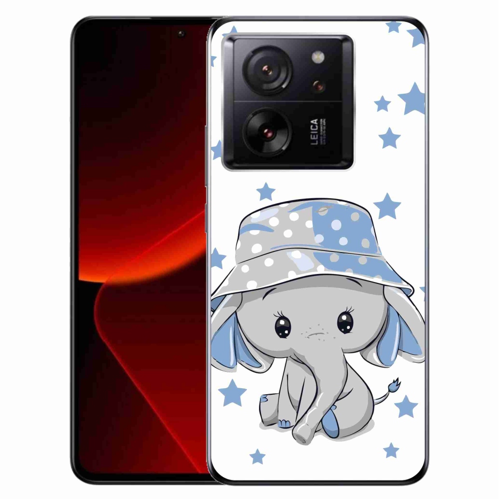 Gelový kryt mmCase na Xiaomi 13T/13T Pro - modrý slon