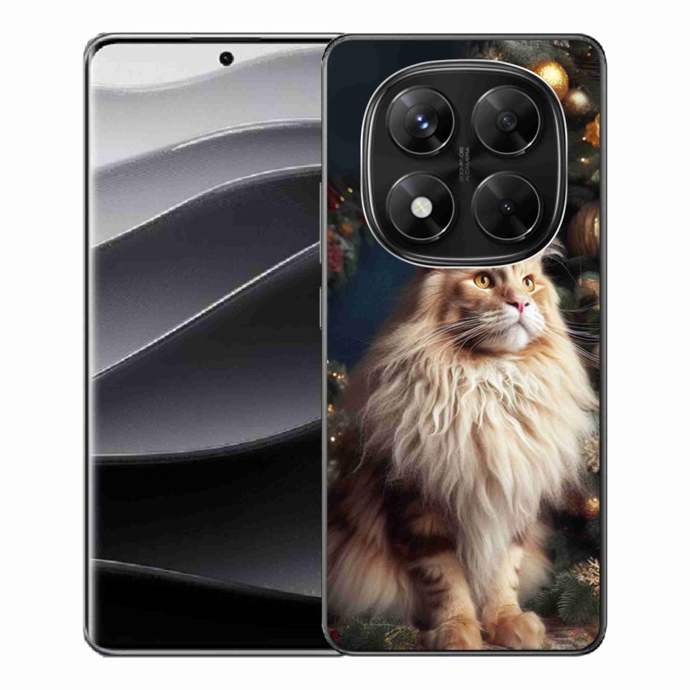 Gelový kryt mmCase na Xiaomi Redmi Note 14 Pro 5G/Poco X7 5G - kočka u stromku