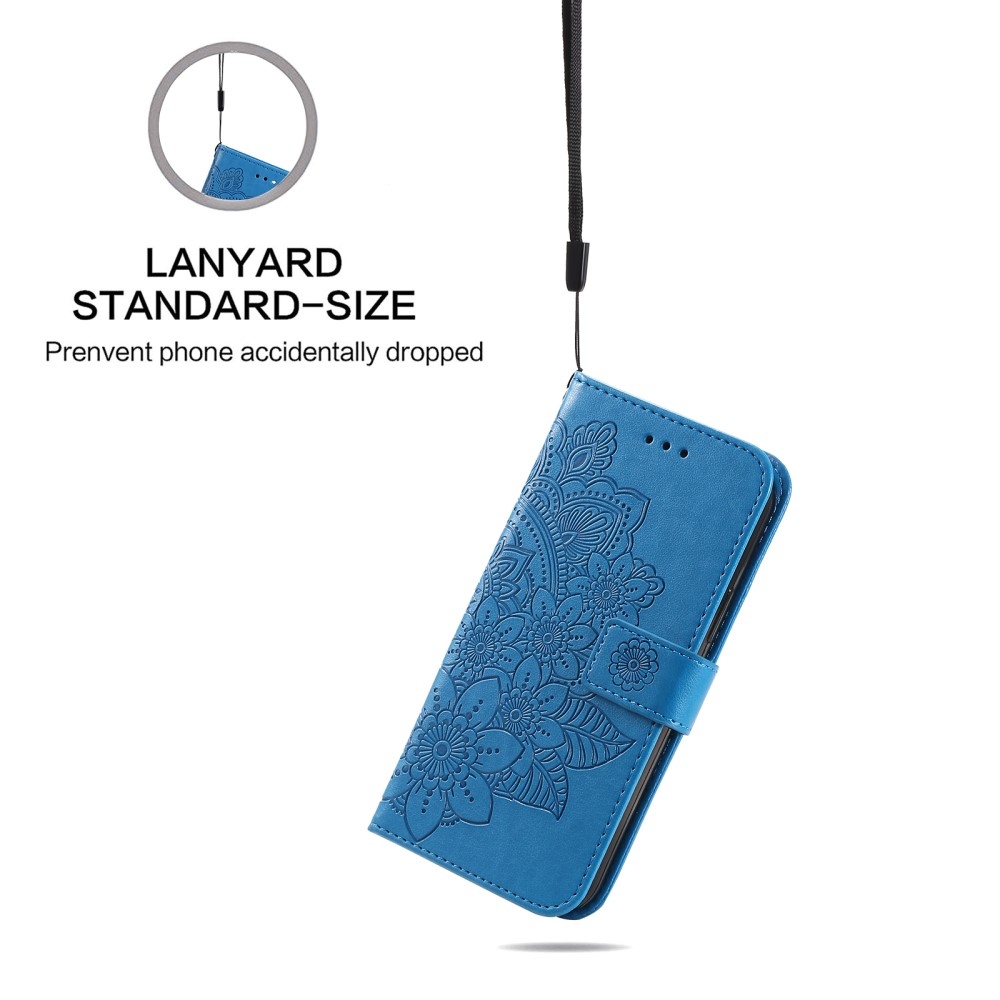 Mandala knížkové pouzdro na Xiaomi Poco X7 Pro 5G - modré