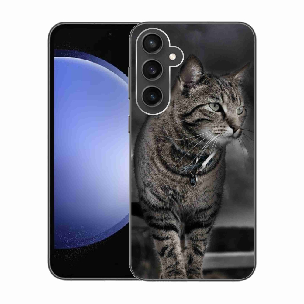 Gelový kryt mmCase na Samsung Galaxy S23 FE - kočka