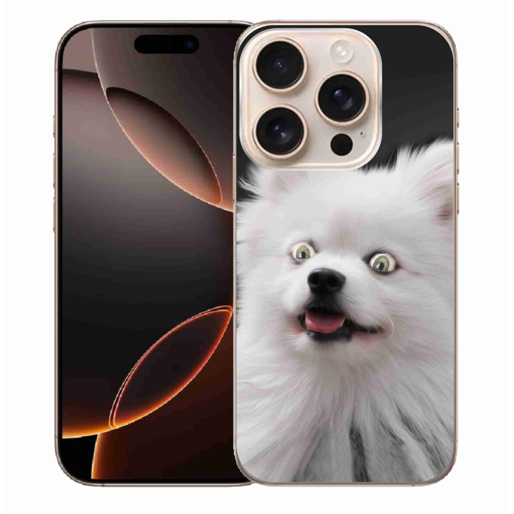Gelový kryt mmCase na iPhone 16 Pro Max - bílý špic