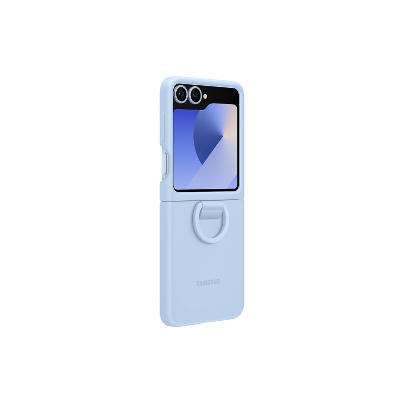 EF-PF741TLE Samsung Silikonový Kryt s Kroužkem pro Galaxy Z Flip 6 Blue