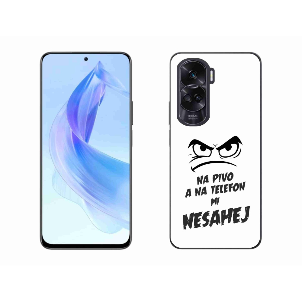 Gelový kryt mmCase na Honor 90 Lite - pivní motiv 2 bílé pozadí