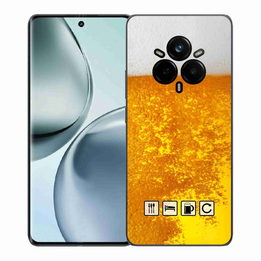 Gelový kryt mmCase na Realme 14 Pro+ 5G - pivní motiv 3