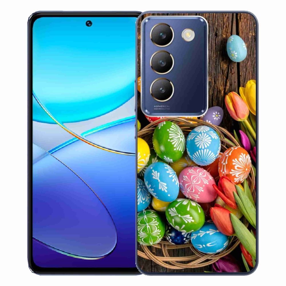 Gelový kryt mmCase na Vivo V40 SE 4G/5G - velikonoční vajíčka