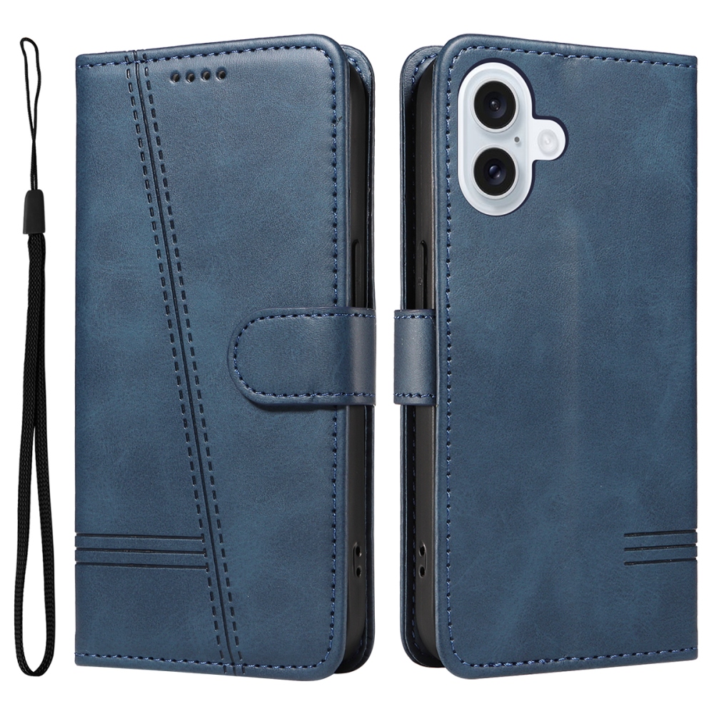 T-Shape knížkové pouzdro na iPhone 17 - modré