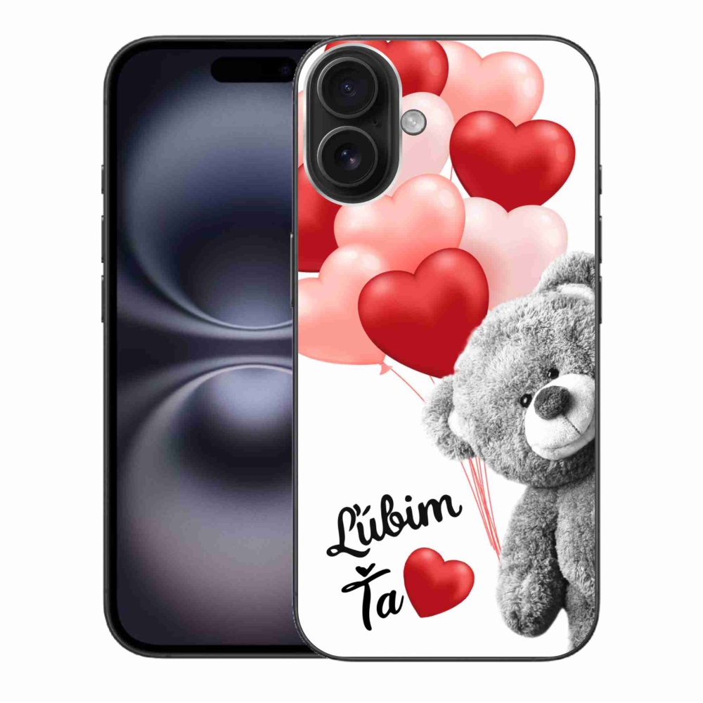 Gelový obal mmCase na iPhone 16 Plus - ľúbim ťa sk