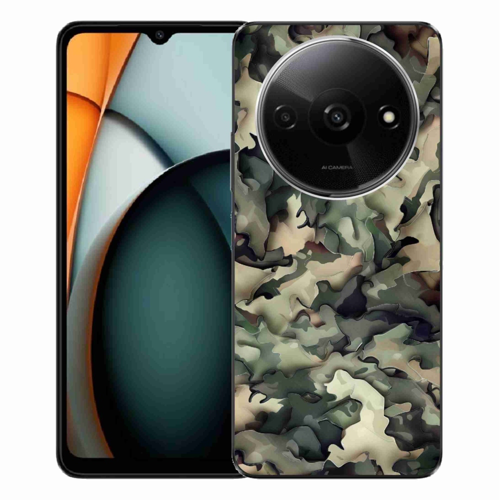 Gelový kryt mmCase na Xiaomi Redmi A3 - maskáčový vzor 9