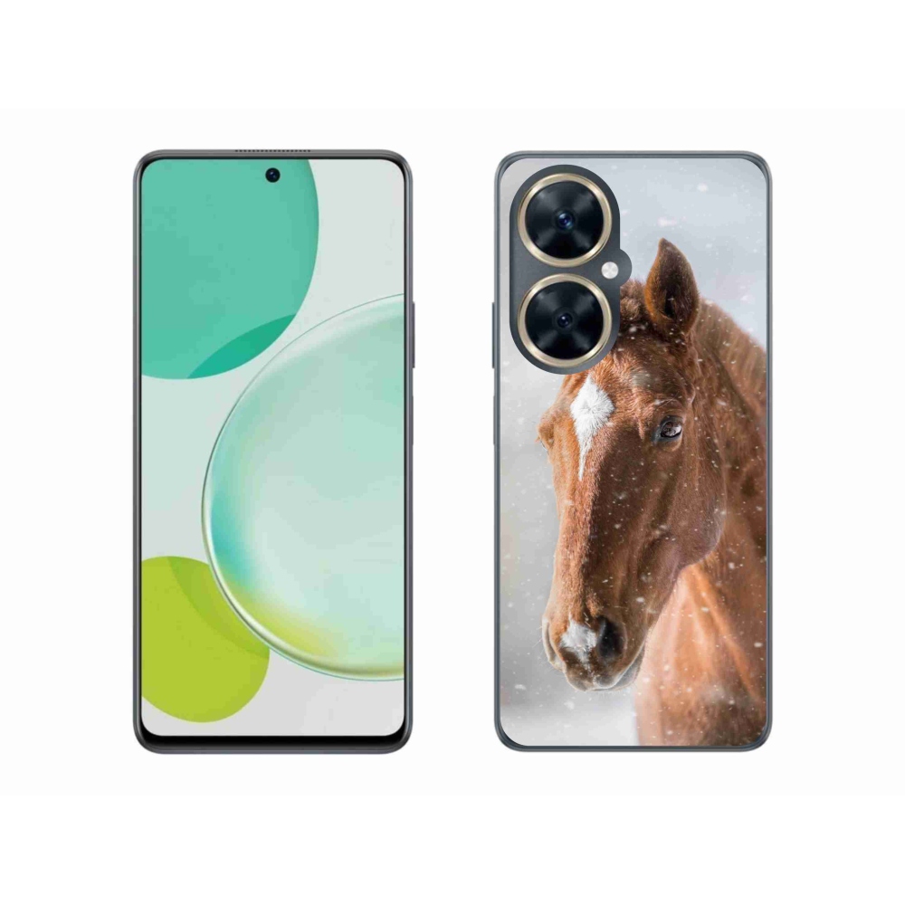 Gelový kryt mmCase na Huawei Nova 11i - hnědý kůň 2