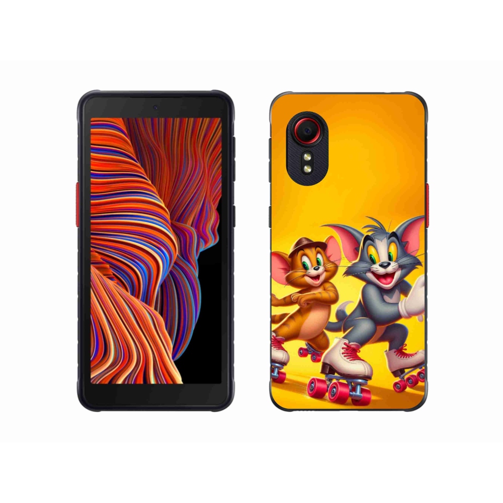 Gelový kryt mmCase na Samsung Galaxy Xcover 5 - tom a jerry