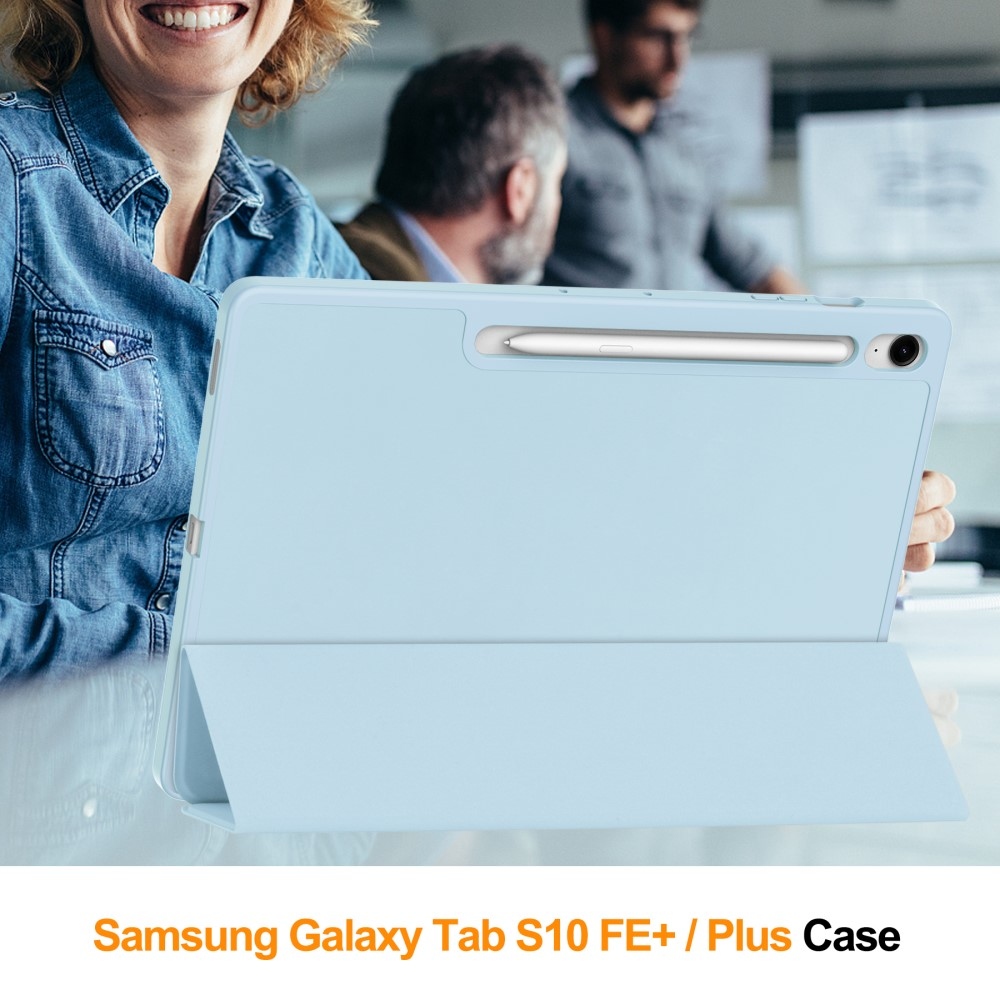 Cases chytré zavírací pouzdro na Samsung Galaxy Tab S10 FE+ - světlemodré