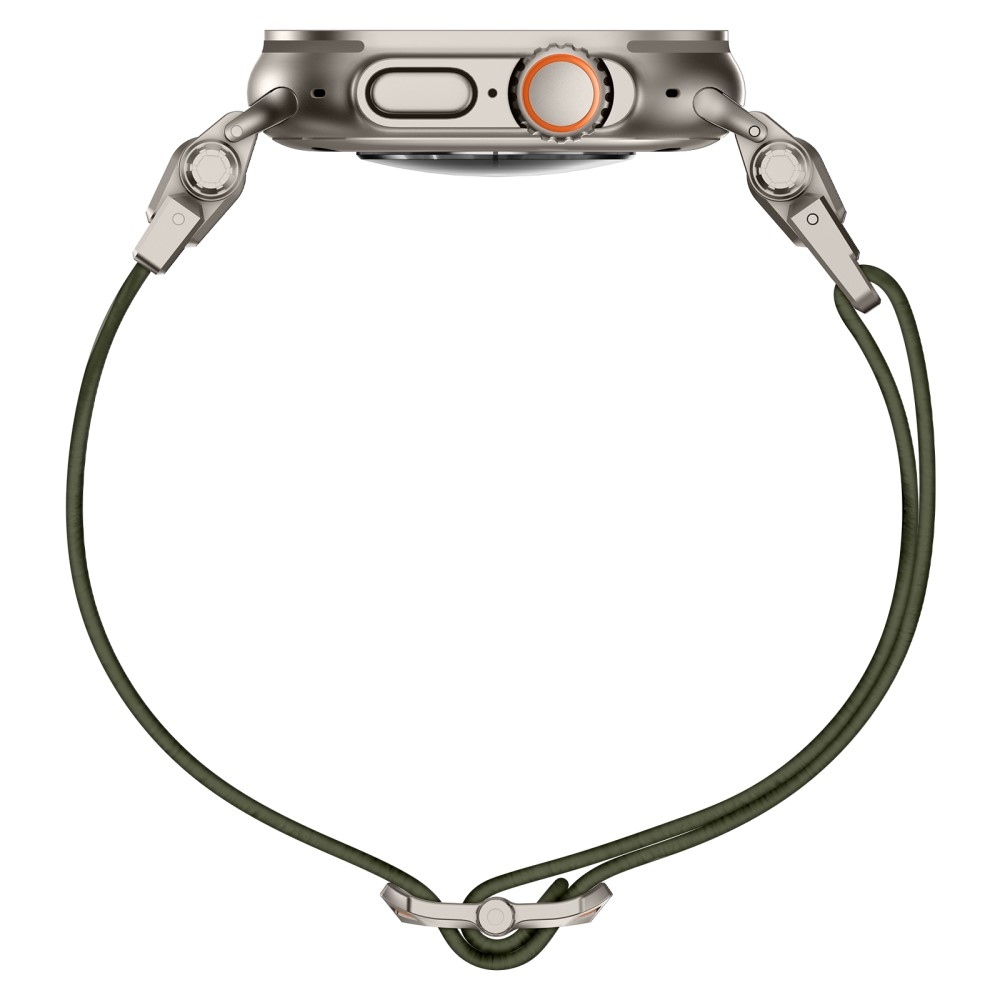 Titanium nylonový řemínek na Apple Watch Ultra/Ultra 2 49mm/SE/SE 2022/2023 44mm/10 46mm/9/8/7 45mm/6/5/4 44mm/3/2/1 42 mm - zelený