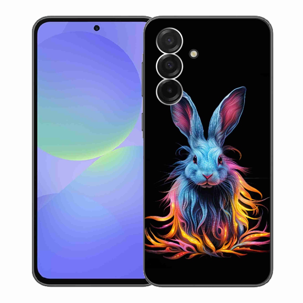 Gelový kryt mmCase na Samsung Galaxy A36 5G - abstraktní zajíc